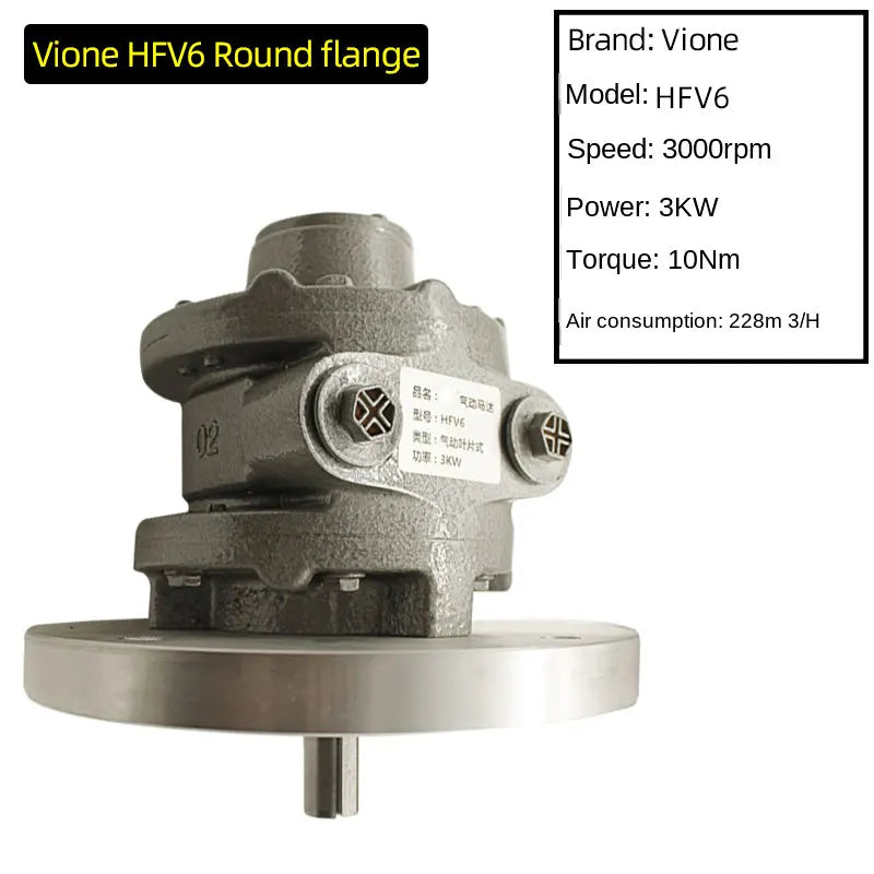 High Quality Compressed Pneumatic air Motor 4HP 3000RPMHFV6 air Vane Motor
