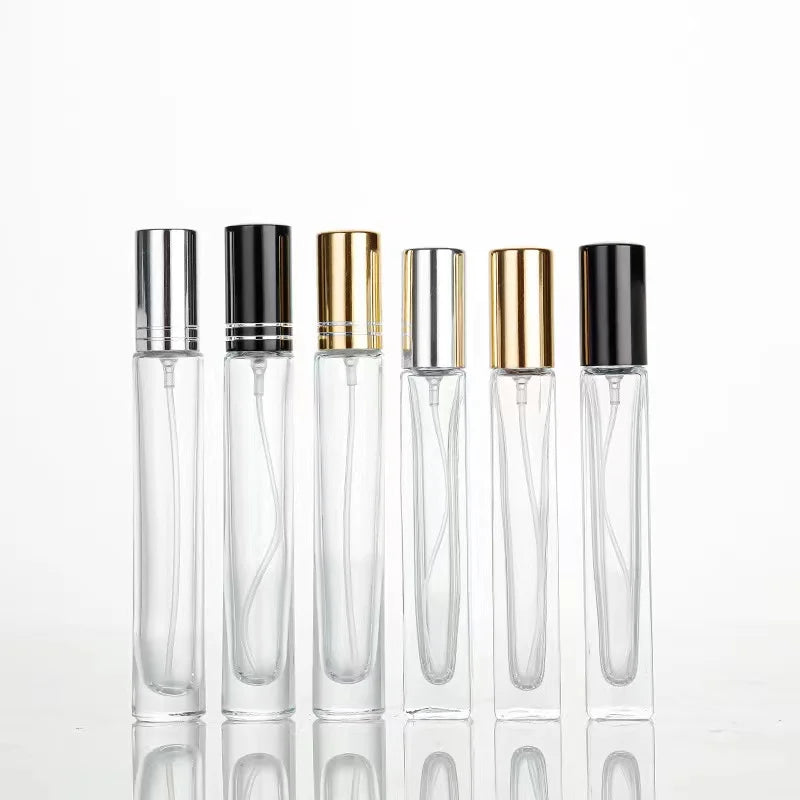 Hot Selling 10ML Flat Refillable Perfume Glass Bottles Round Portable Luxury Unique Perfume Bottle