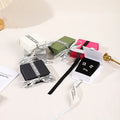 Custom Logo Magnetic Flip Cardboard Jewelry Paper Boxes With Ribbon Gift Jewelry Packaging Box
