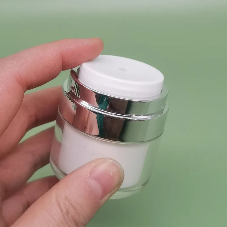 High End 15g 30g 50g Personal Care Lotion Packaging Press Airless Acrylic Cream Pump Container Jars for Cosmetics in Stock
