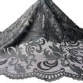Harvest Polyester Check Mesh Milk Cotton Polyester Yarn Floral Embroidery Wedding Lace Fabric for Women Children Dress Tops MegaBDM