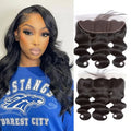 Wholesale Must-Haves Ear to Ear HD Lace Frontal Pre Plucked 12 Inch Body Wave Human Hair 200% Density Natural Black Color