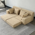 Foshan Factory's Compressed Modular Sofa Bed High Density Foam and Sponge Fill Vacuum Roll Packed Fabric Upholstered Box