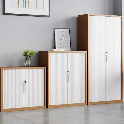 Tambour Rustproof Metal Steel Rolling Roller Shutter Door Filing Cabinet Office Sliding Cabinets