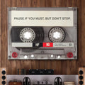 New Design Motivational Canvas PAUSE if YOU MUST DON'T STOP Poster Abstract Oil Painting Canvas Wall Art Office Decor