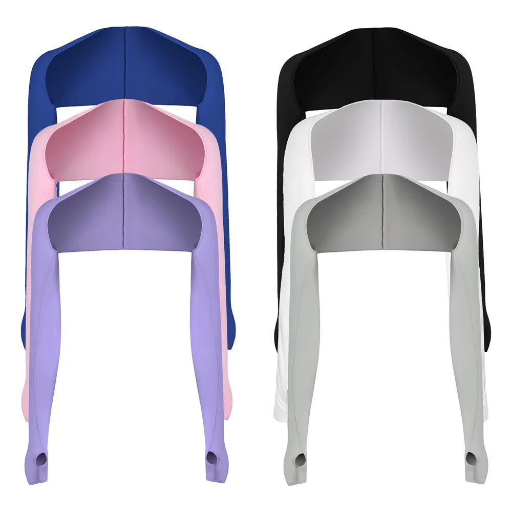 Quick Dry Running Outdoor Fitness Sports Cycling Golf Shawl Summer Thin Driving Sunscreen  Sleeve Riding Sunshade Sleeve