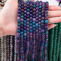 Wholesale Shinny Cracked Weathered Agate Beads Natural Stone Loose Semi-Finished DIY Handmade Jewelry for Clothing Love Decor