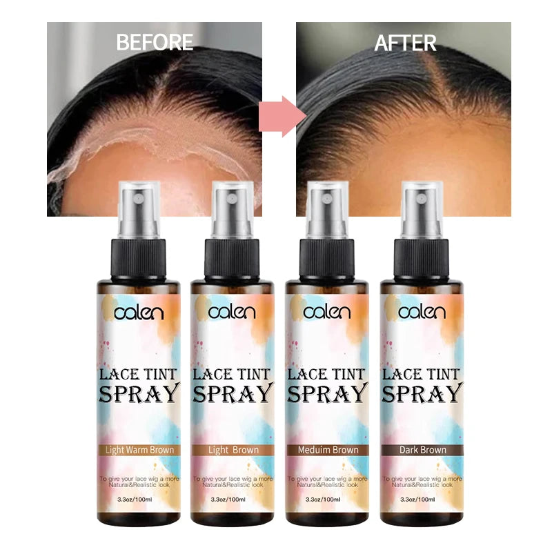 Oalen Private Label Natural Healthy Easy to Color Spray Lace Tint Spray for Hairpieces