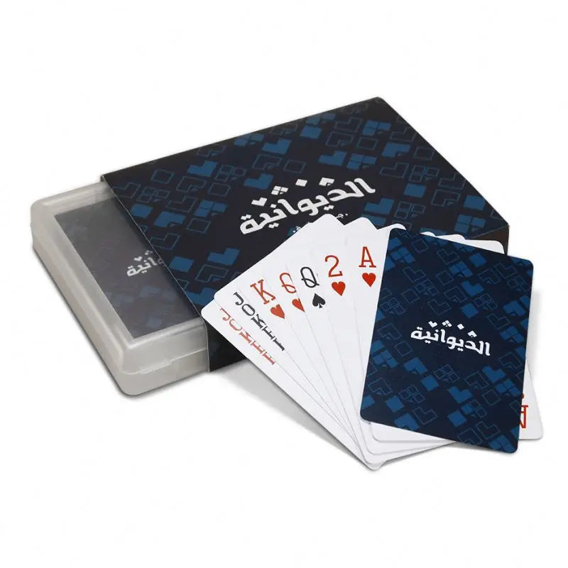 Wholesale Manufacturer Printing Logo 63*88/57*87Mm Size PVC Kuwait Saudi Arabia Custom Poker Deck Plastic 32 Baloot Playing Card
