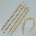 Meetee B-C184 Fashionable New Gold Metal Thick Chain Handle One Shoulder Underarm Bag Chain