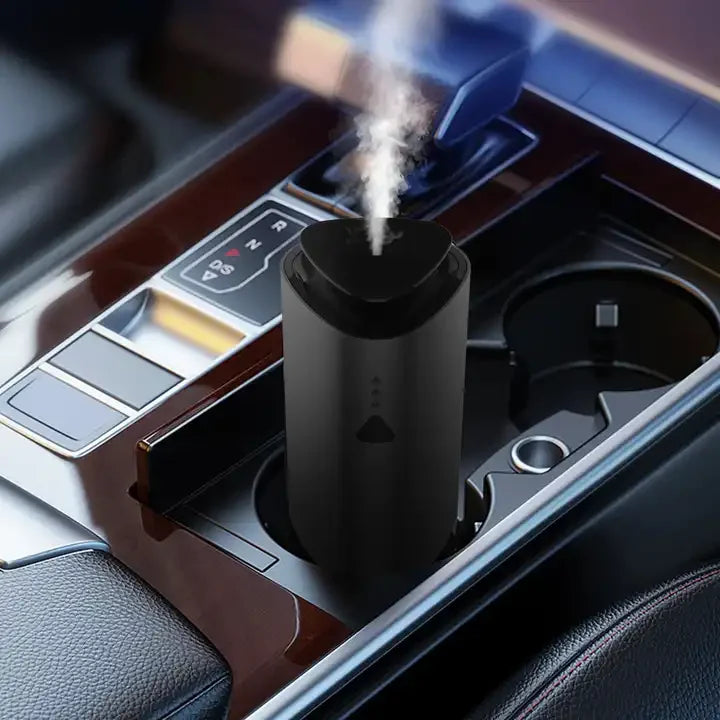 Mini Luxury Rechargeable Aroma Oil Diffuser Portable Waterless Nebulizer with French Operating Language Made of Plastic