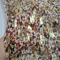 Popular Newest High Quality Best Price Wholesale Lightweight Breathable Material Silk Metallic Fabric for Summer Holiday