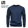 Liu Ming Good Quality Streetwear Mens Clothes Casual Solid Color Cotton Long Sleeve Spring Classic Sweatshirt