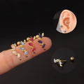 Dropshipping New Arrival 20G Stainless Steel Piercing Jewelry Gold Conch Tragus Helix Snug Screw Back Earring Stud