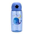 520ml Reusable Bpa Free Minimalist Eco-Friendly Plastic Water Bottle with Lid and Straw Type for Kids School Use