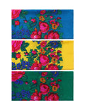 70*70 cm Russian Ethnic Scarf Square Head Hair Scarves Printed  Acrylic Floral Babushka Neck Scarf for Women Girls