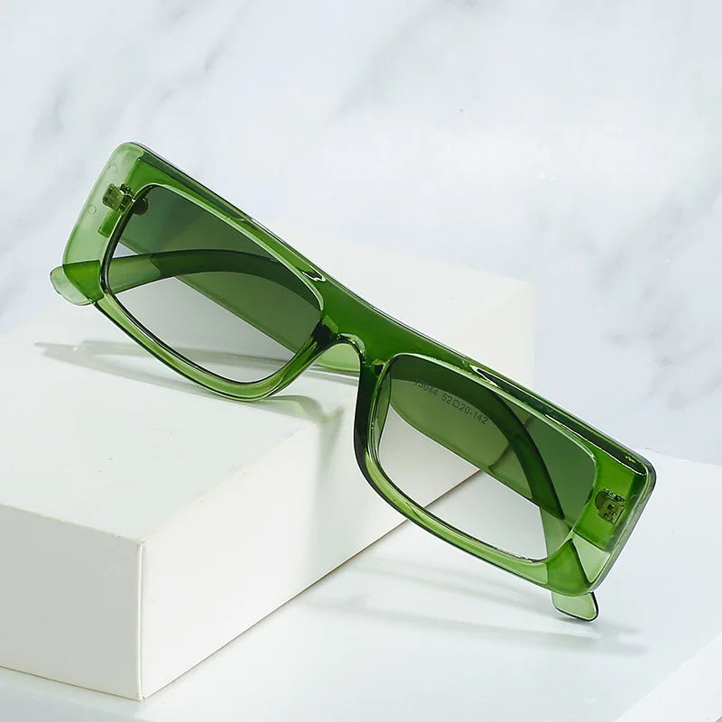 Vintage Skinny New Rectangle Sunglasses Unisex Fashion Custom Logo Retro Pc Sun Glasses for Men Women Uv400 Lentes De Sol