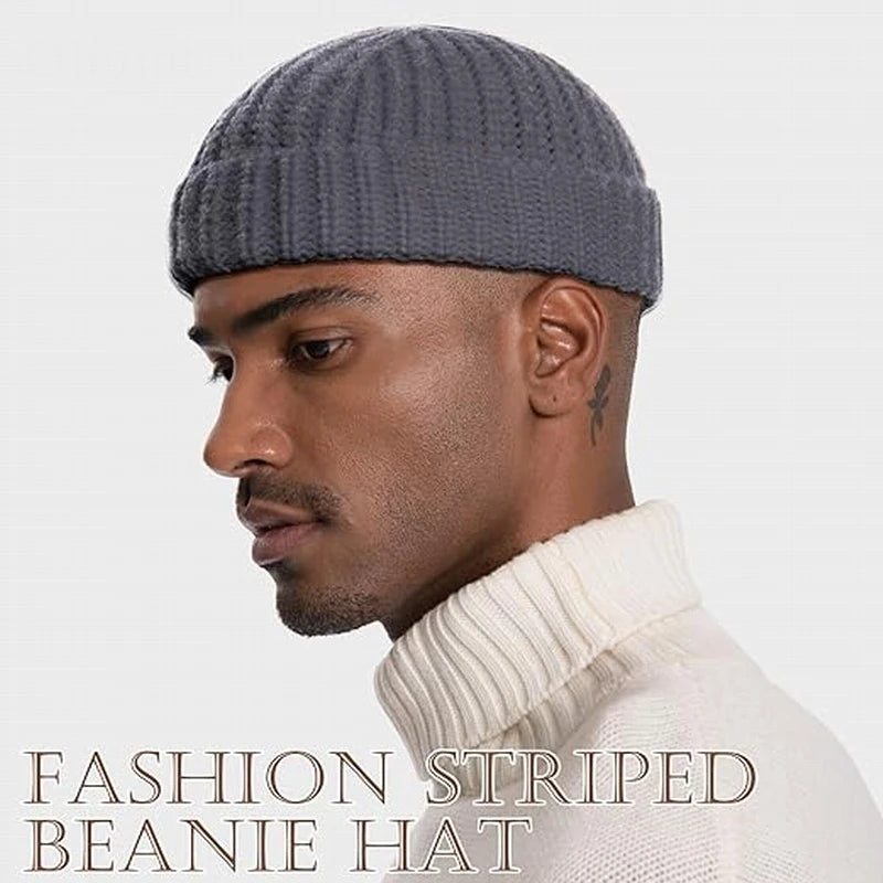 Swag Knit Cuff Trawler SkullcapWinter Warm Hats Short Fisherman Beanie for Men Women