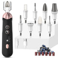 Professional 8 in 1 Manicure Pedicure Set 5 Speeds Nail Grinder Cordless Nail File Portable Electric Nail Drill Machine