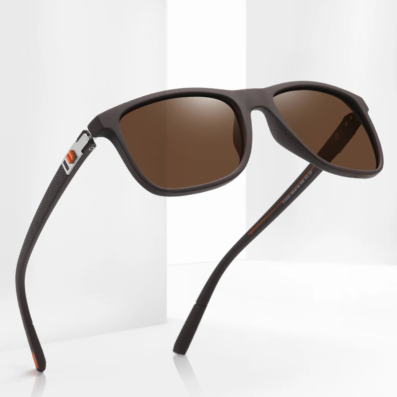 C6022 Hot Selling Custom Logo Sport Driving Men Polarized Square Sunglasses Men Women