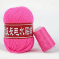 Long Plush Wool Blended Yarn 50+20g/set Dyed Embroidery Eco-Friendly Recycled Hand-Knitting Weaving Thread for Woman's Cardigan