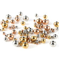 Wholesale Round Stainless Steel Color Preserving Pore Bead for  Necklace Bracelet Jewelry Accessories