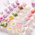 8pcs/set Japanese Style Pedicure Accessories Silicone Kawaii Cartoon Toe Separator