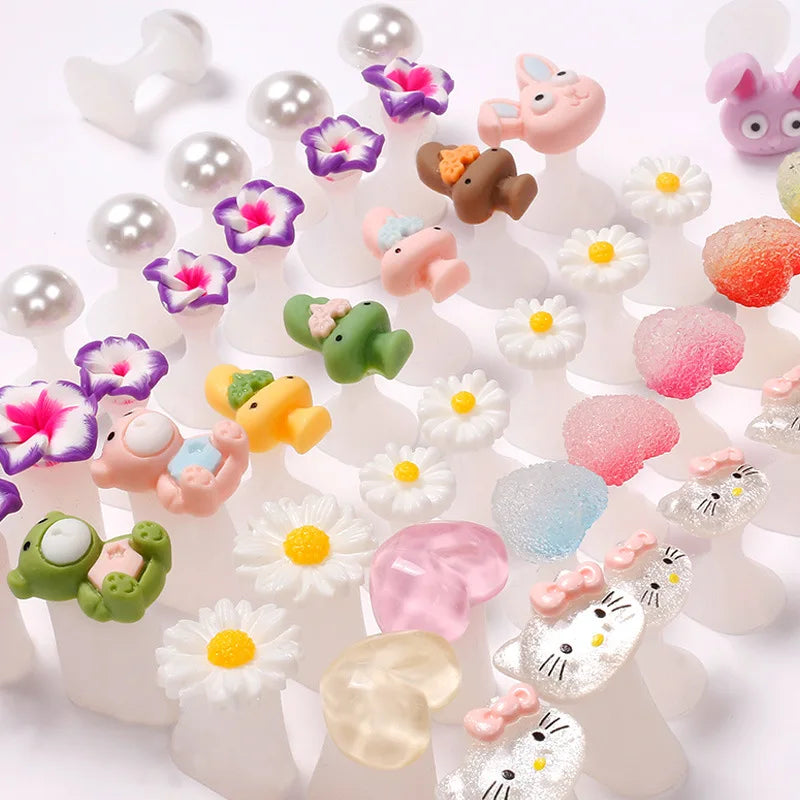 8pcs/set Japanese Style Pedicure Accessories Silicone Kawaii Cartoon Toe Separator
