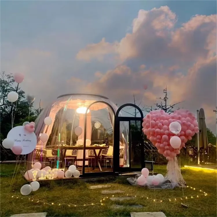 Modern Design Full House Outdoor See-Through Bubble Tent Best Geodesic Clear Igloo Dome House