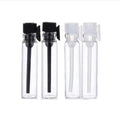1ml 2ml 3ml Mini Glass Perfume Bottle Small Perfume Sample Vials Tester Trial Perfume Bottle with Clear Black Stoppers