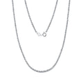 RINNTIN SC57 Quality Jewelry Solid 925 Sterling Silver Men Cadena Italian Handmade Starlight Chain Necklace for Women