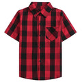Wholesale Plaid Fashion Men's Check Short Shirt