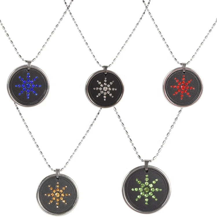 Wholesale Red Yellow White Blue Quantum Scalar Energy Pendant Porcelain Jewelry with Custom Shapes for Children's Party Gifts