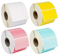 Colorful Self Adhesive Printable Thermal Transfer Blank Label Roll Customized Size Direct Thermal  Colorful Self Adhesive Labels