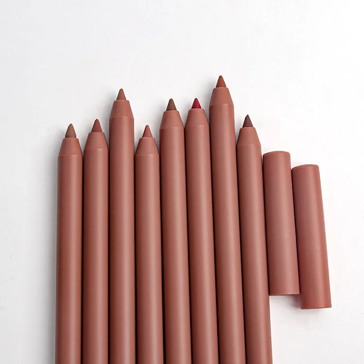Wholesale Cruelty-Free and Vegan Dark Brown Lip Liner Custom No Logo Smudge Proof and Creamy Mineral-Based Private Label