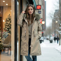 Winter Fur Jackets for Women Body Fleece Women's Parkas Bubble Women Puffer Jackets Long Coats With Hoodie
