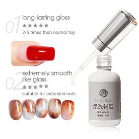 Youth Rose 20ml Functional UV Gel High Gloss No Wipe Top Coat Base Coat Matte Top Coat Structure Gel Hardener Beauty Nail Art
