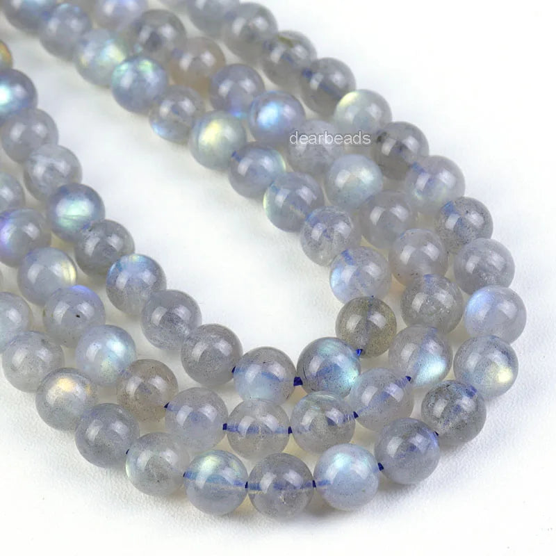 Natural Flashy Rare Brazilian Labradorite 5A Smooth Round Beads for Jewelry Making 4 6 8 10 Mm 38CM15INCH