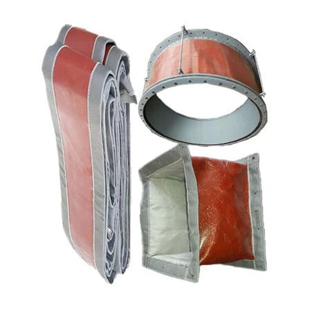 Thermal Gas Circular for Air Duct Pipeline Flue Pipe Fabric Expansion Joint With Fiber Glass Silicone Fabric Cloth