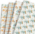 Customizable 100pcs MOQ Winter Festival Tissue Wrapping Paper Uncoated Thanks Giving Day Design Low-Quantity Customized