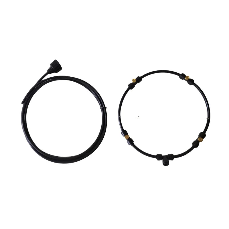 Low Pressure Misting Cooling System Fan Ring for Hot Summer Cooling with Brass Nozzle Fog Sprayer