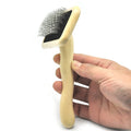 Baoli OEM Cepillo Para Perro M 120x178mm 85g Cepillo Pelo Mascota Dog Grooming Wet Slicker Needle Brush Metal Pin Pet Brush