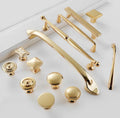 Hot Sale Polished Nordic Cupboard Kitchen Cabinet Drawer Brass Handle Gold