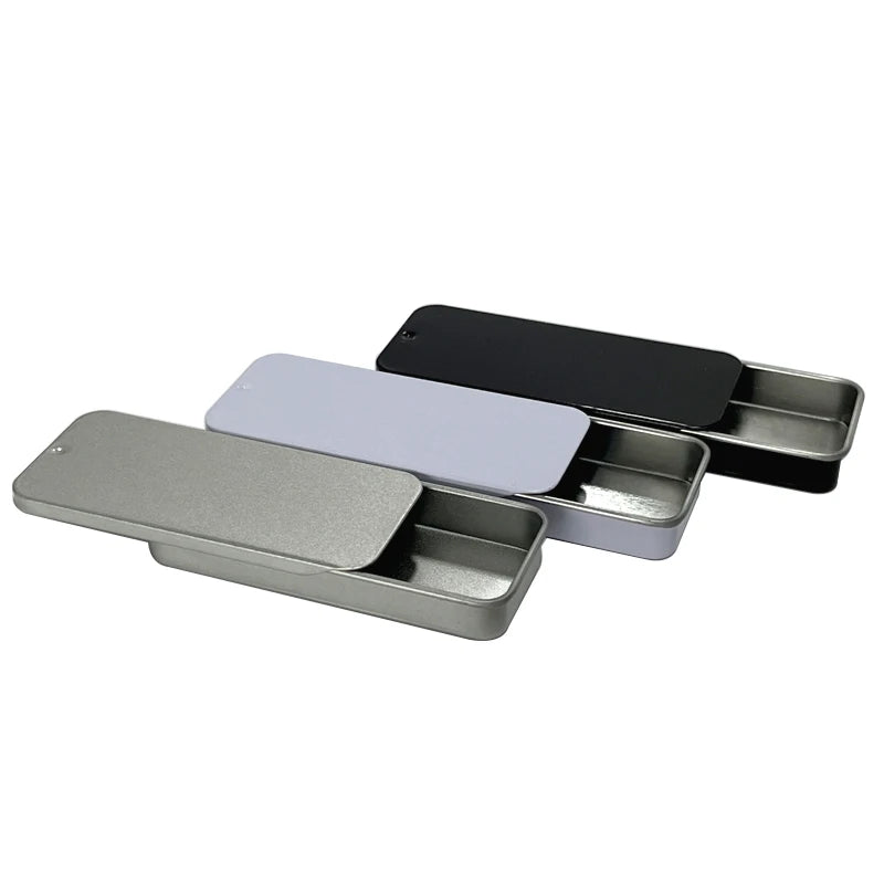 Ready to Ship Good Quality Small Sliding Metal Tin Box for Mint Candy Packaging 80*34*12 mm