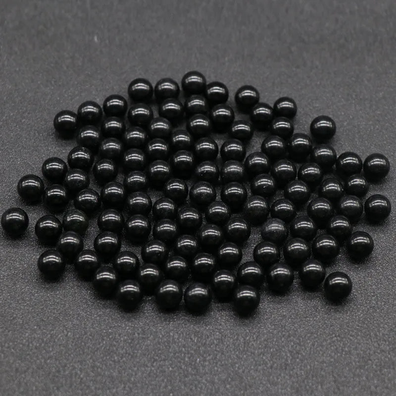 DIY New Natural Customized Factory-made Black Obsidian Round Beads Support DIY Bracelet Necklace Earrings