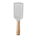 Small Stainless Steel Cheese Grater with Wooden Handle Kitchen Utensil for Egg Whisking and Miscellaneous Grating Gadget