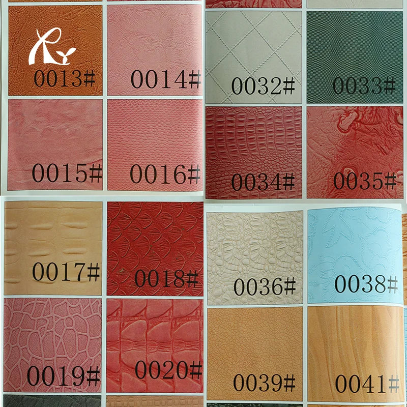 Microfiber Leather Embossed Printing Cutting Hot Stamping logo Printing Self-adhesive Leather Fabric with Adhesive Backing