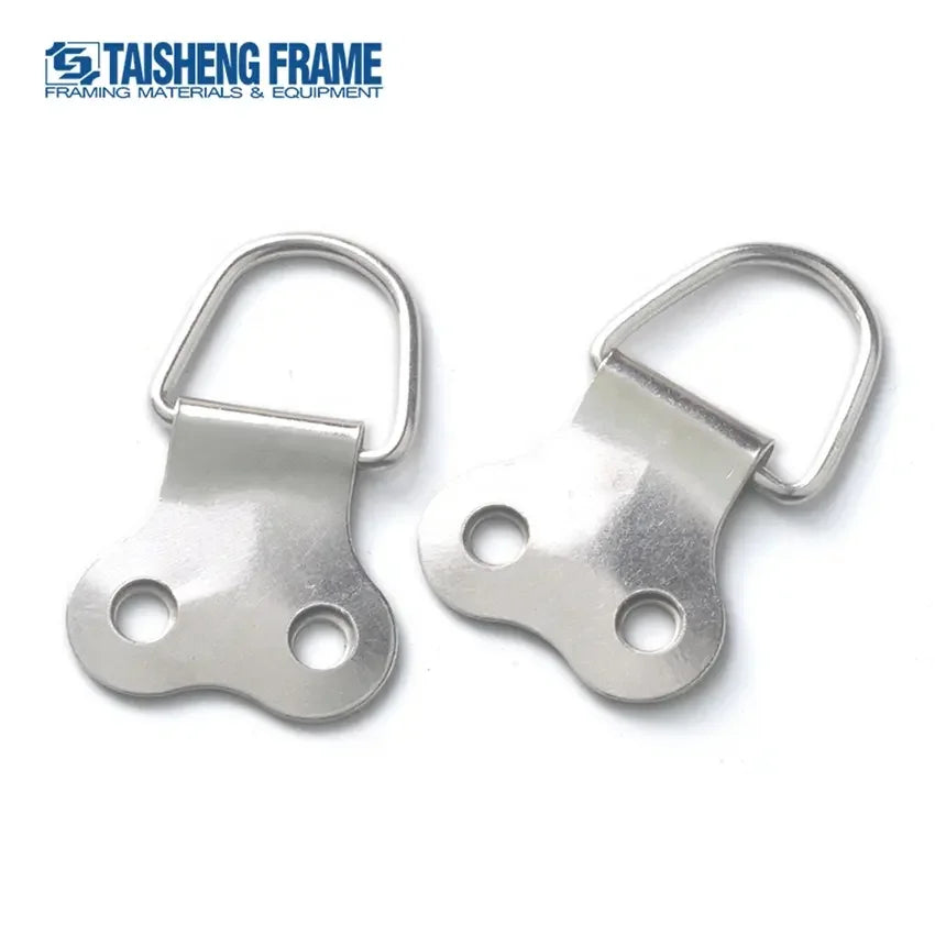 TS-K016 Heavy Duty  butterfly Type D-ring Hooks Thick Wire  Photo Frame Accessories-38*24mm  Picture Hook