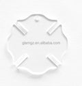 Printing Blank Laser Cut Shape Engraving  Firefighter Symbol Clear Acrylic Keychain