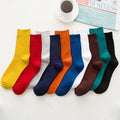 Wholesale Business Combed Cotton Crew Solid Men Women Dress Tube Unisex Breathable Spring Socks